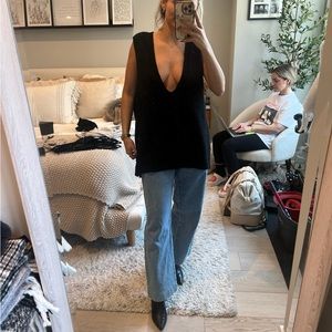 Express v neck black sweater
